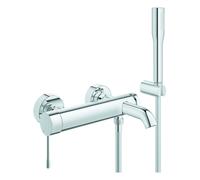 Grohe Essence robinetterie de bain 25249001 2000 /2", montage mural, avec set de douche, chromé
