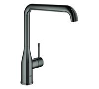 GROHE Essence Mitigeur monocommandé pour évier, avec bec haut orientable, Professional, saillie 220mm, 30505A00, Couleur: graphite dur