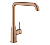 GROHE Essence Mitigeur monocommandé pour évier, avec bec haut orientable, Professional, saillie 220mm, 30505DL0, Couleur: coucher de soleil chaud brossé