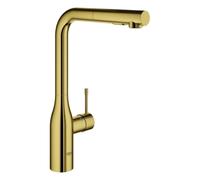 GROHE Essence Mitigeur monocommandé pour évier, saillie 204mm, bec haut, extractible, douchette Dual, orientable, 30504GL0, Couleur: un lever de soleil frais