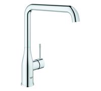 GROHE Essence Mitigeur monocommandé pour évier, saillie 220mm, orientable, bec haut, 30505000, Couleur: chrome