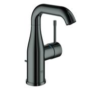 Grohe Essence Mitigeur monocommandé pour lavabo, M-Size, orientable, saillie 114mm, avec vidage à tirette, 24173A01, Couleur: graphite dur