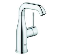 Grohe Essence Mitigeur monocommandé pour lavabo, M-Size, orientable, saillie 114mm, sans vidage, 24176001, Couleur: chrome