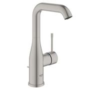 GROHE Essence Mitigeur Monocommande Robinet de lavabo pour Salle de Bains, Taille L, Avec clapet de vidage, Economie d'eau, Facile à installer, Bec Orientable, Chrome, 32628DC1