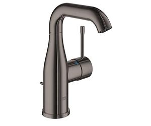 GROHE Essence Mitigeur Monocommande Robinet de lavabo pour Salle de Bains, Taille M (Avec clapet de vidage, Bec Orientable, Facile à Installer), Hard Graphite, 23462A01