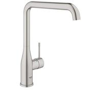 GROHE Essence Mitigeur Robinet pour Evier de Cuisine (Bec Haut, Zone de rotation 360°), Supersteel, 30269DC0