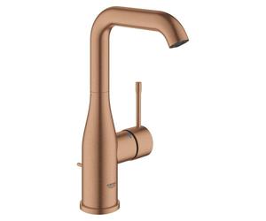 GROHE essence new mitigeur lavabo 1 trou pour robinet avec bec pivotant haut avec bonde EcoJoy et cartouche 28mm Warm sunset brossé (cuivre) 32628dl1