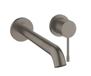 GROHE essence new partie de finition mitigeur lavabo encastrable mural 2 trous taille L bec 23cm Brushed Hard graphite brossé (anthracite) 19967al1