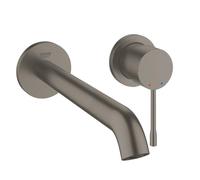 Grohe Essence New partie de finition pour robinet encastrable 2 trous L-size avec partie encastrable et bec 23cm Hard graphite brossé (anthracite) SW97513 / SW28941