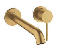 Grohe Essence New partie de finition pour robinet encastrable 2 trous L-size avec partie encastrable et bec 23cm cool sunrise brossé (or) brossé (or) SW97519 / SW28941