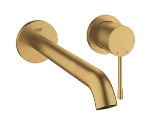 GROHE Essence New partie de finition pour robinet mural 2 trous taille L avec bec 23cm cool sunrise brossé (or) 19967gn1