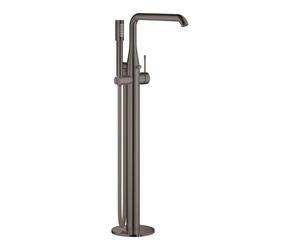 GROHE Essence New Partie de finition robinet baignoire sur pied - inverseur - bec pivotant 27,7 cm - douchette à main - flexible de douche - graphite dur 23491A01