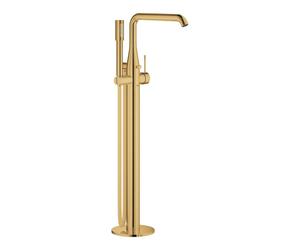 GROHE Essence New Partie de finition robinet baignoire sur pied - inverseur - bec tournant 27,7 cm - douchette à main - flexible de douche - Cool Sunrise 23491GL1