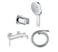 GROHE Essence New robinet bain/douche avec set de douchette à main 3 jets et flexible de douche chrome 0442587/0430172/SW471471/SW862651