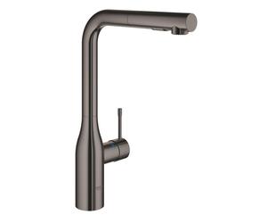 GROHE essence new robinet de cuisine avec mousseur extractible douchette pivotant 360° Hard graphite brillant (anthracite) 30270A00