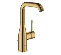 GROHE Essence New Robinet de lavabo Sur pied - bec 12,7 cm - taille L - bec haut pivotant - garniture de vidage - EcoJoy - cool sunrise 32628GL1