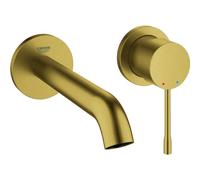 GROHE Essence - Mitigeur monocommande lavabo pour montage mural avec projection 183 mm sans garniture de vidage cool sunrise brossé