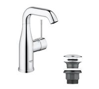 Grohe Essence mitigeur lavabo 23798001 chromé , taille M, avec mitigeur lavabo automatique