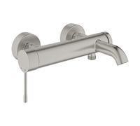 GROHE Essence Robinet Mitigeur Monocommande Bain/Douche, Montage mural, Avec inverseur, Supersteel, 33624DC1