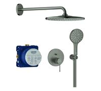 Grohe Essence système de douche, montage encastré, avec Rainshower Mono 310, 25287AL0, Couleur: graphite dur brossé