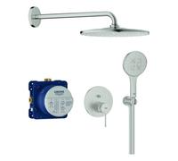 Grohe Essence système de douche, montage encastré, avec Rainshower Mono 310, 25287DC0, Couleur: acier super