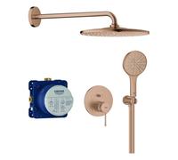 Grohe Essence système de douche, montage encastré, avec Rainshower Mono 310, 25287DL0, Couleur: coucher de soleil chaud brossé