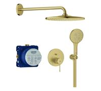 Grohe Essence système de douche, montage encastré, avec Rainshower Mono 310, 25287GN0, Couleur: lever de soleil frais brossé