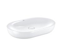 GROHE Vasque céramique à poser Essence 3960800H 60 cm Blanc alpin PureGuard, avec robinet de vidange