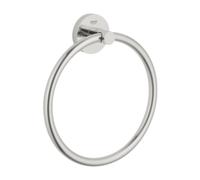 GROHE Anneau serviettes Essentials Match0 40365DC1 SuperSteel fixation invisible