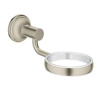 GROHE Essentials Authentic, support mural pour gobelet, distributeur | Support universel, design classique adapté à toute salle de bains, montage facile (nickel, 40652EN1)