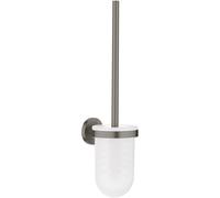 GROHE Jeu de pinceaux WC 40374AL1 – graphite dur brossé, modèle mural, fixation invisible