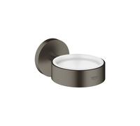GROHE Porte-savon et porte-verre Essentials – Hard graphite brossé