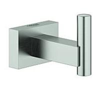 Grohe Essentials Cube crochet pour peignoir 40511DC1 supersteel, fermeture dissimulée