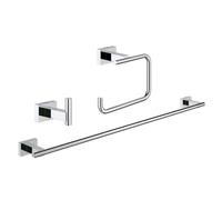 Grohe Essentials Cube Ensemble d'accessoires de salle de bains, 40777001,