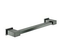 Grohe Essentials Cube Grohe match0 40514AL1 34 cm, fixations dissimulées, graphite dur brossé