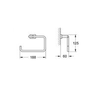 GROHE Essentials Cube - Anneau porte-serviettes chrome