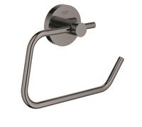 GROHE Porte-rouleau de papier toilette Essentials 40689AL1 sans couvercle, graphite dur brossé