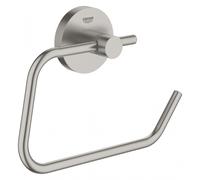 GROHE Porte-WC Essentials 40689DC1 Supersteel sans couvercle fermeture invisible