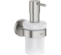GROHE Distributeur de savon Essentials 40448DC1 Supersteel avec support