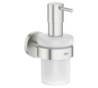 GROHE Distributeur de savon Essentials 40448DC1 Supersteel avec support