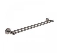 Grohe Essentials double Badetuchhalter 40802A01 60cm, fermeture invisible, graphite dur