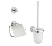 GROHE Essentials - Ensemble accessoires WC 3 en 1 supersteel / satiné