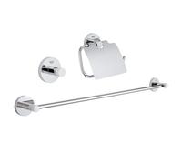 Grohe Essentials Ensemble d'accessoires de salle de bains, 40775001,
