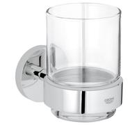 Grohe Essentials gobelet pour brosse à dents transparent-chrome 40447001