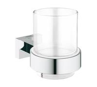 Grohe Essentials Cube porte-verre 40755001 chrome, verre avec Halter