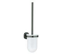Grohe Essentials jeu de pinceaux WC 40374AL1 graphite dur brossé, modèle mural, fixation invisible