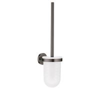 GROHE Essentials Porte-brosse de toilette - montage mural - rond - ouvert - graphite dur 40374a01