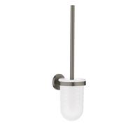 GROHE Jeu de pinceaux WC 40374AL1 – graphite dur brossé, modèle mural, fixation invisible