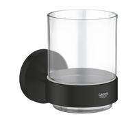 Essentials verre en cristal avec support, noir mat (G1022562430)