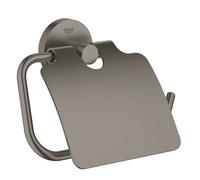 GROHE Essentials - Porte-rouleau de papier toilette hard graphite brossé